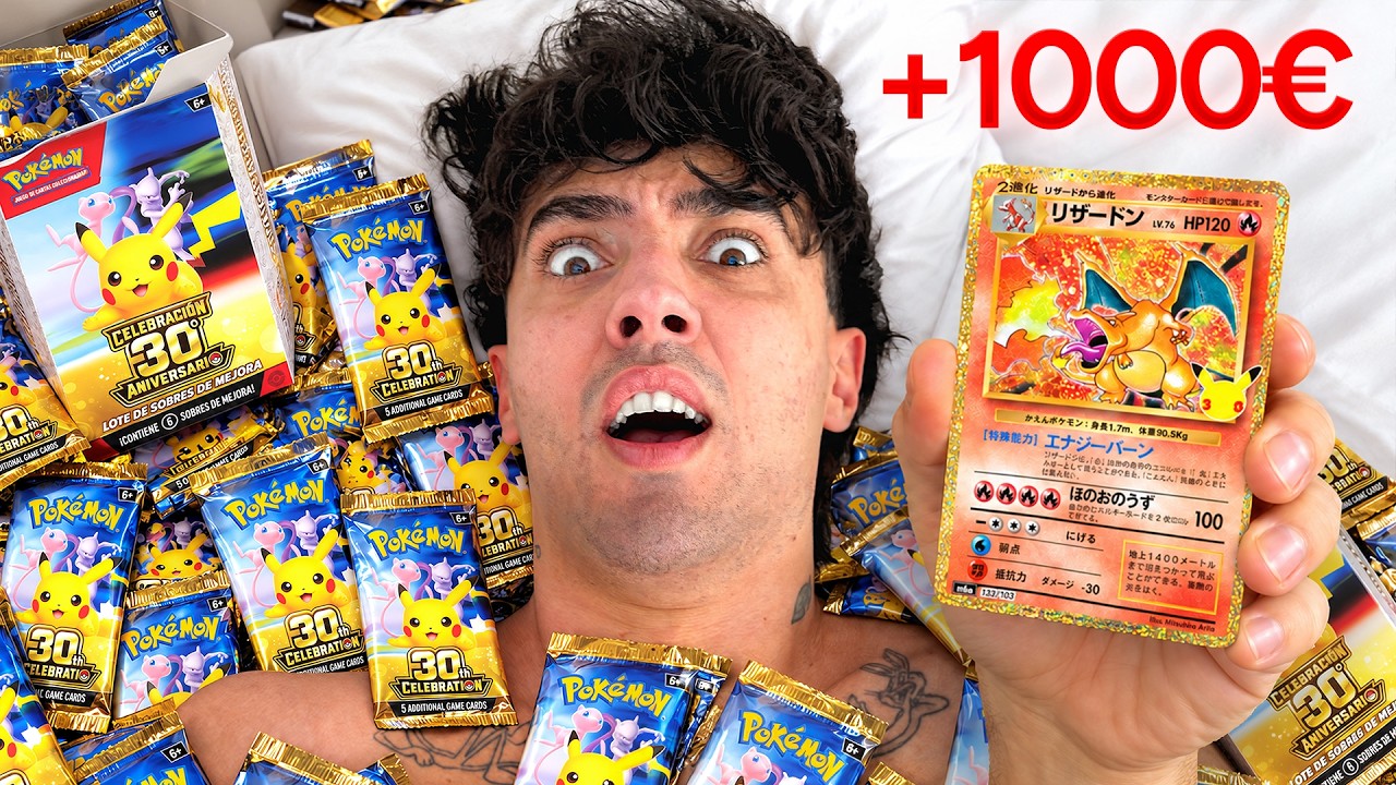 Compré 1000€ en CAJAS Pokémon 30 Aniversario *INCREÍBLE*