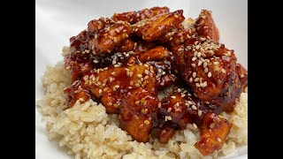 Vegan Crispy Korean BBQ Tofu - Tofu BBQ coreana crujiente vegano