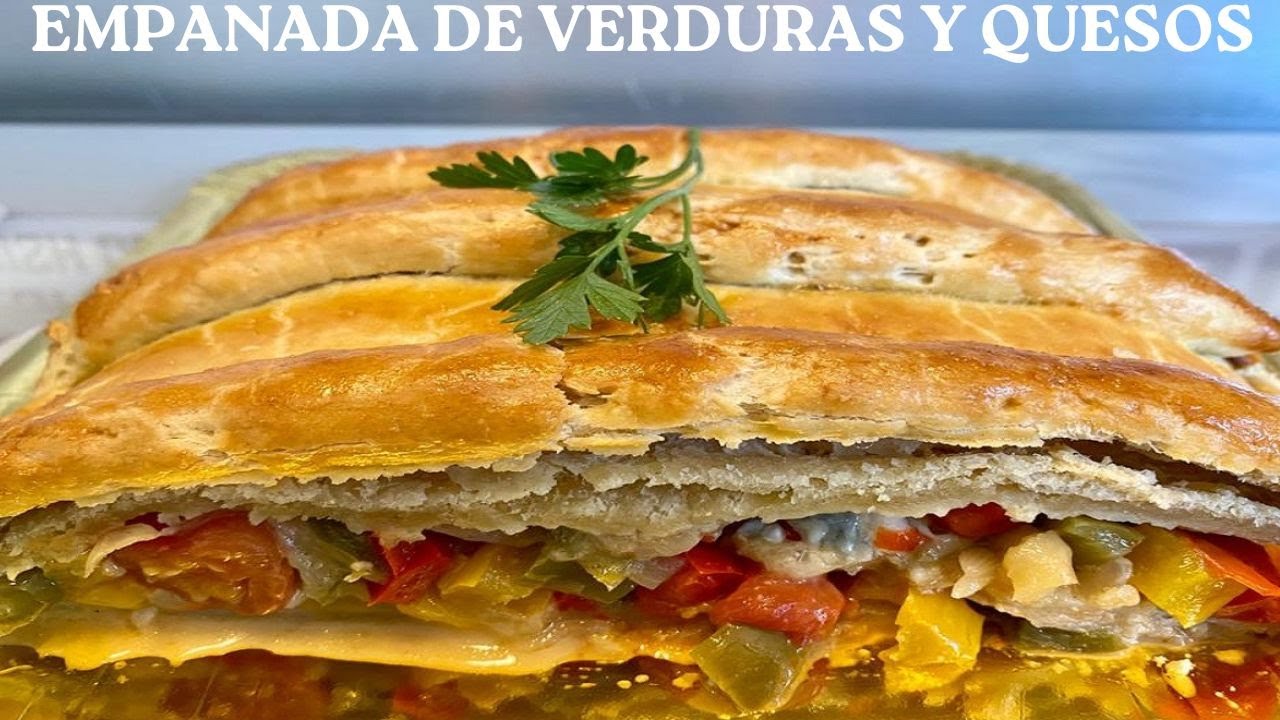 EMPANADA DE VERDURAS 🍆 Y QUESOS 🧀 CON MASA CASERA Y SIN LEVADO CON ROBOT MAMBO!!