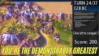 Conquests of Alexander(Deity) 24 Turn Victory - 200 Score - All Achievements - Civilization 6 screenshot 4