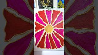 Glue Gun Flower Art 🌸 | Easy DIY Texture Painting✨️ #textureart #art #diycrafts #gluegunart #easyart