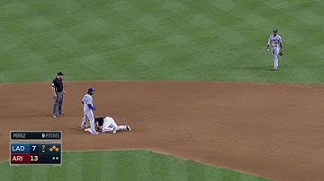 LAD@ARI: Parra lines a double to right, plates a run