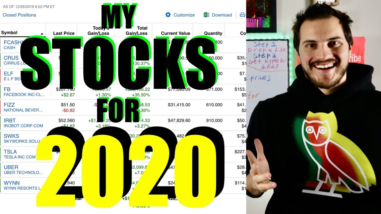 My $428,000 Stock Market Portfolio Going into 2020! What Stocks I Own Now! My $428,000 Stock Market Portfolio Going into 2020! What Stocks I Own Now!