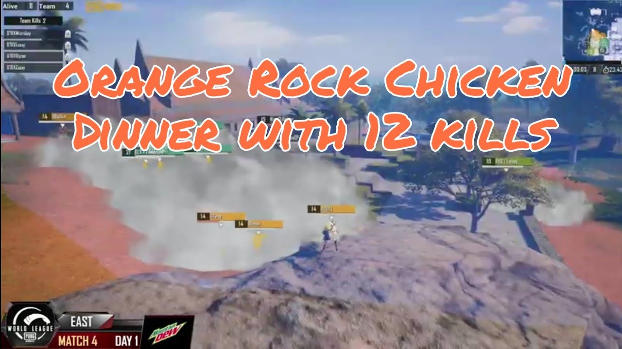 Orange Rock Win With 12 Kills PMWL || OR Team Wipes   RRQ, BTR and Box || PMWL Highlights