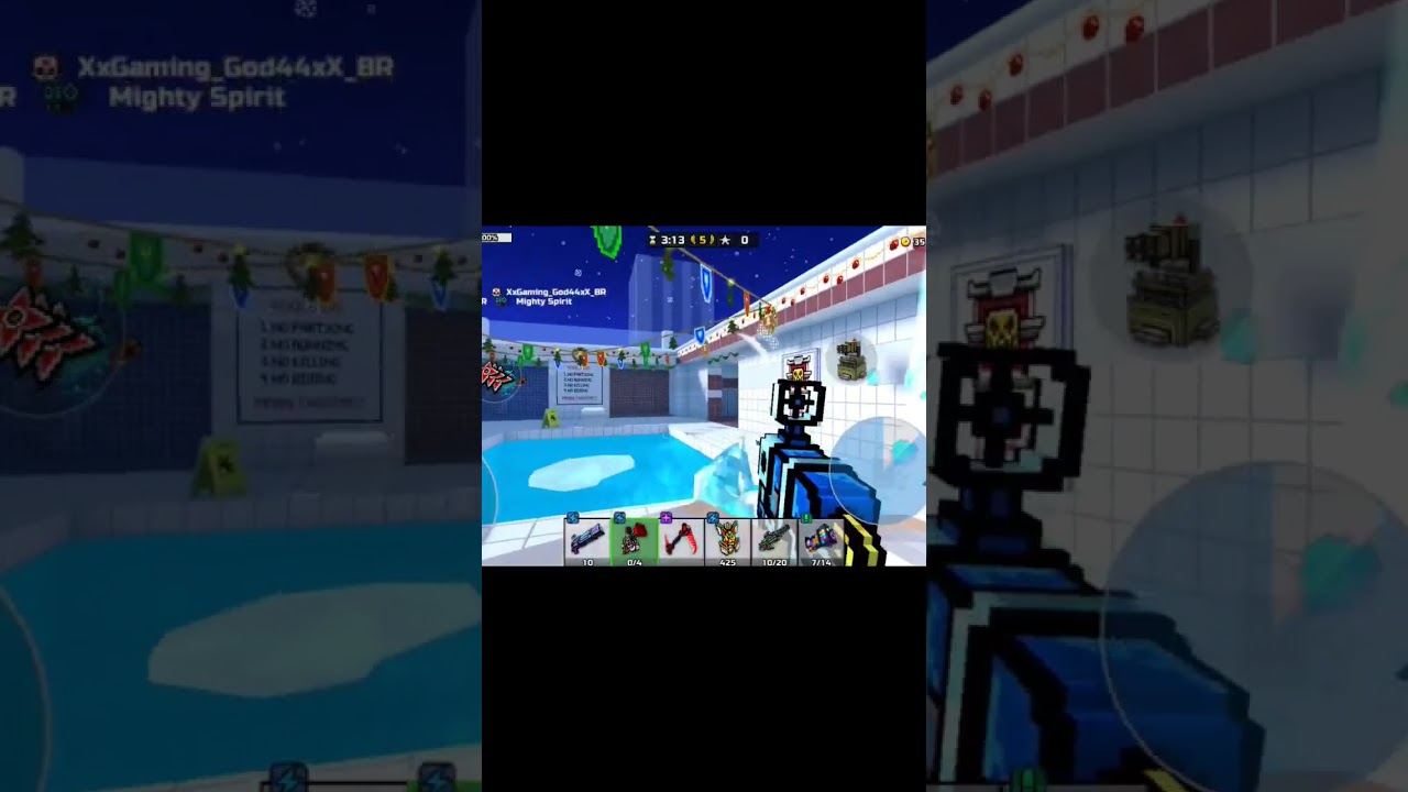 22.9 UPDATE CHRISTMAS CLASSIC POOL MAP! (Pixel Gun 3D)