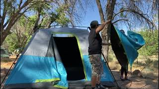 Review EVER ADVANCED Instant Blackout Camping Tent 6 Person Cabin Tents for Family with Rainfly, 60s