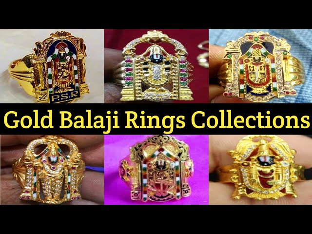 Balaji ring | Gold rings fashion, Mens wedding rings gold, Gold pendants  for men