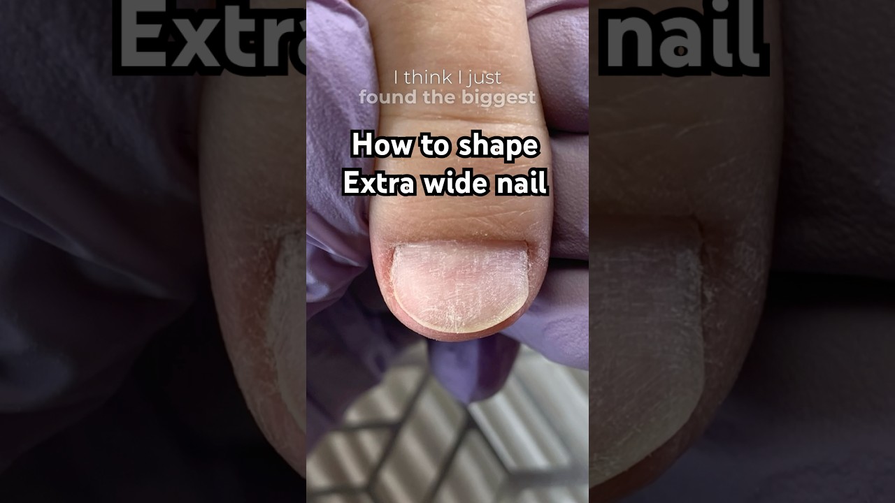 Как придать форму очень широким ногтям 😏 