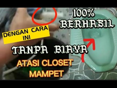TANPA SEDOT WC ! TANPA MENGELUARKAN BIAYA Cara Mengatasi WC Mampet dan