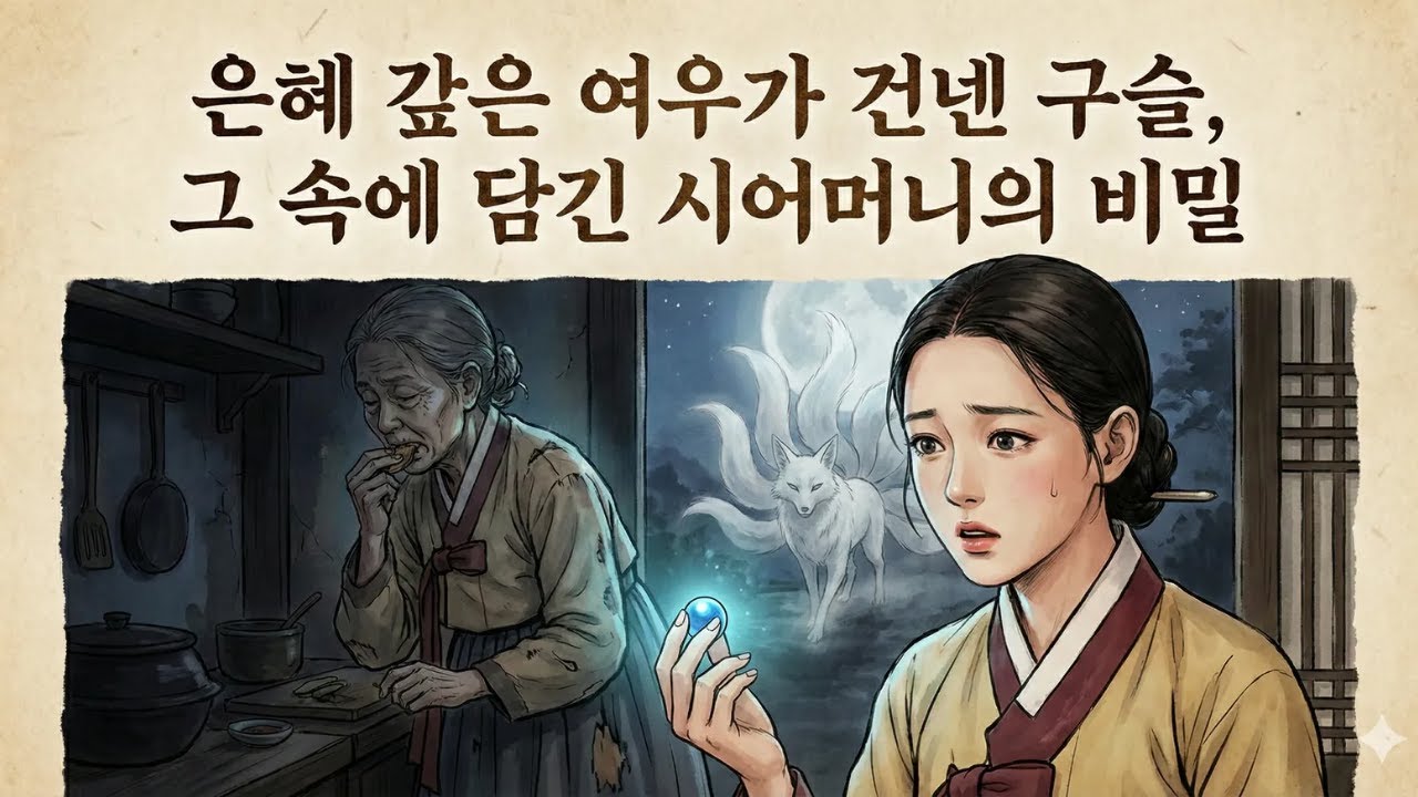 은혜 갚은 여우가 건넨 구슬, 그 속에 담긴 시어머니의 비밀 | 설화 | 미담 | 전설 | 옛날이야기