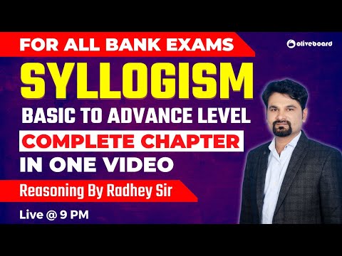 Complete Syllogism Reasoning For Bank Exams in One Video | Basic To Advance Level | By Radhey Sir