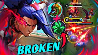 TANK/FIGHTER YASUO IS CRAZY OP! THIS IS A MUST TRY! BUILD & RUNES