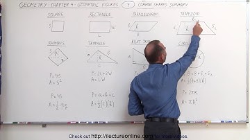 7.Geometry׃ Ch 4   Geometric Figures (7 of 18) Common Shape Summary