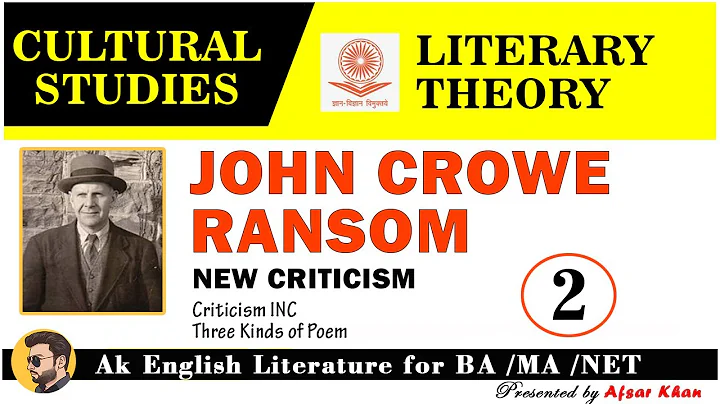 John Crowe Ransom | John Crowe Ransom Criticism In...