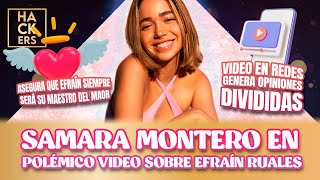 Samara Montero y polémico video sobre Efraín Ruales  | LHDF | Ecuavisa