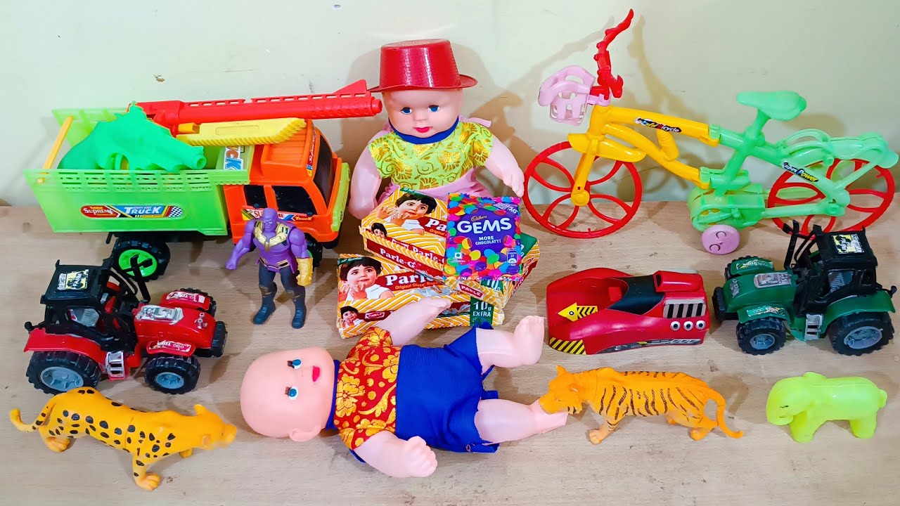 Gadi Wala Cartoon Avengers Wala Spiderman Tractor JCB Dumper