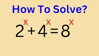 Math Olympiad Exponential Equation | Find the Value of X