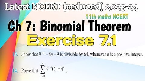 Exercise 7.1 q13 Exercise 7.1 Q14 Binomial Theorem Class 11th maths NCERT #exercise7.1 q13 Q14