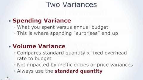 Fixed Overhead Variances (part 1 of 3)