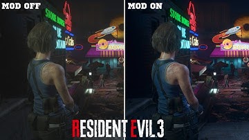Resident Evil 3 Remake(2020) - Vanilla vs Reshade Graphics Mod Comparison Gameplay [PC 1080P FHD]