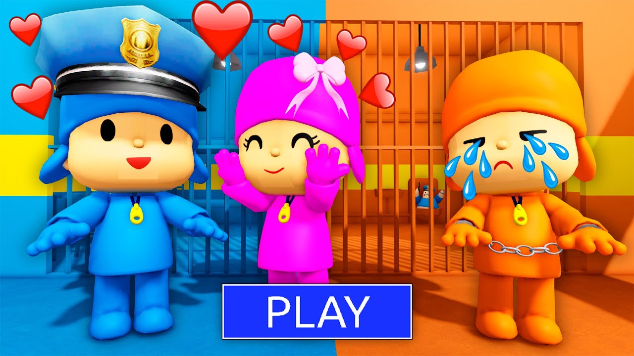 SECRET UPDATE | POLICE POCOYO FALL IN LOVE WITH GIRL POCOYO? BARRY'S PRISON RUN! 