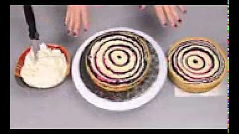 How to Make a Pink Zebra Cake Tutorial from Cookies Cupcakes and Cardio