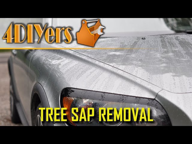 How to remove tree sap from a car?