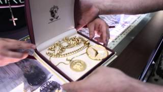 Rick Ross visits his Jewelers at Rafaello&Co