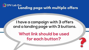 CPV Lab Pro -  Landing Page with multiple offers