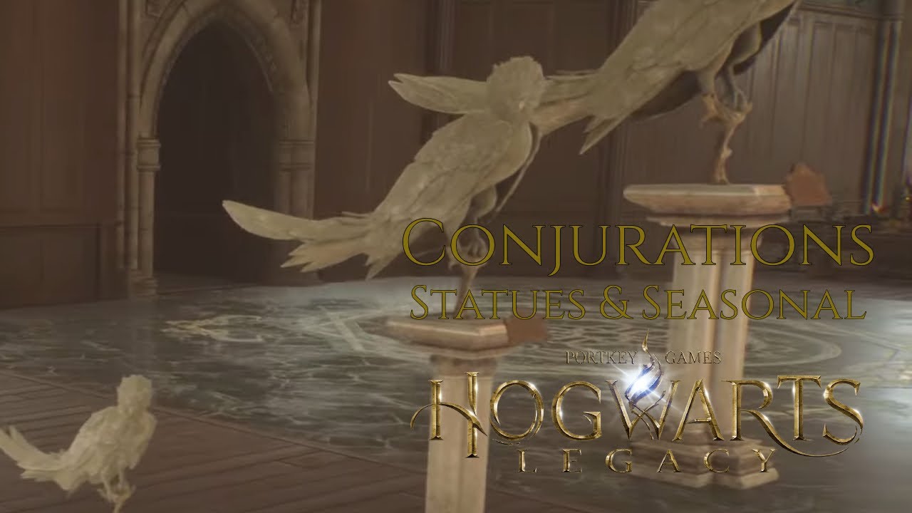 Hogwarts Legacy Conjurations Statues & Seasonal Decorations YouTube