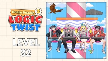 Brain Puzzle 2 Logic Twist Level 32 |Scared Boyfriend| Walkthrough Solution