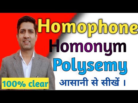 Homophones | Homonyms | Polysemy | Sementics