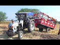Eicher 380 Tractor With Loaded Trolley of Rice | Rice Farming Carriering from Farms