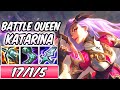 S+ CLEAN BATTLE QUEEN KATARINA MID NEW LEGENDARY SKIN GAMEPLAY | Build & Runes | League of Legends