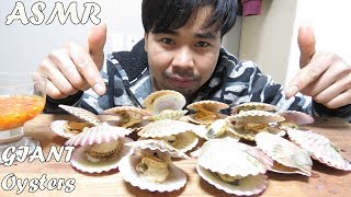 ASMR RAW GIANT Oysters + Uni *Sea Urchin (SOFT EATING SOUNDS) screenshot 5
