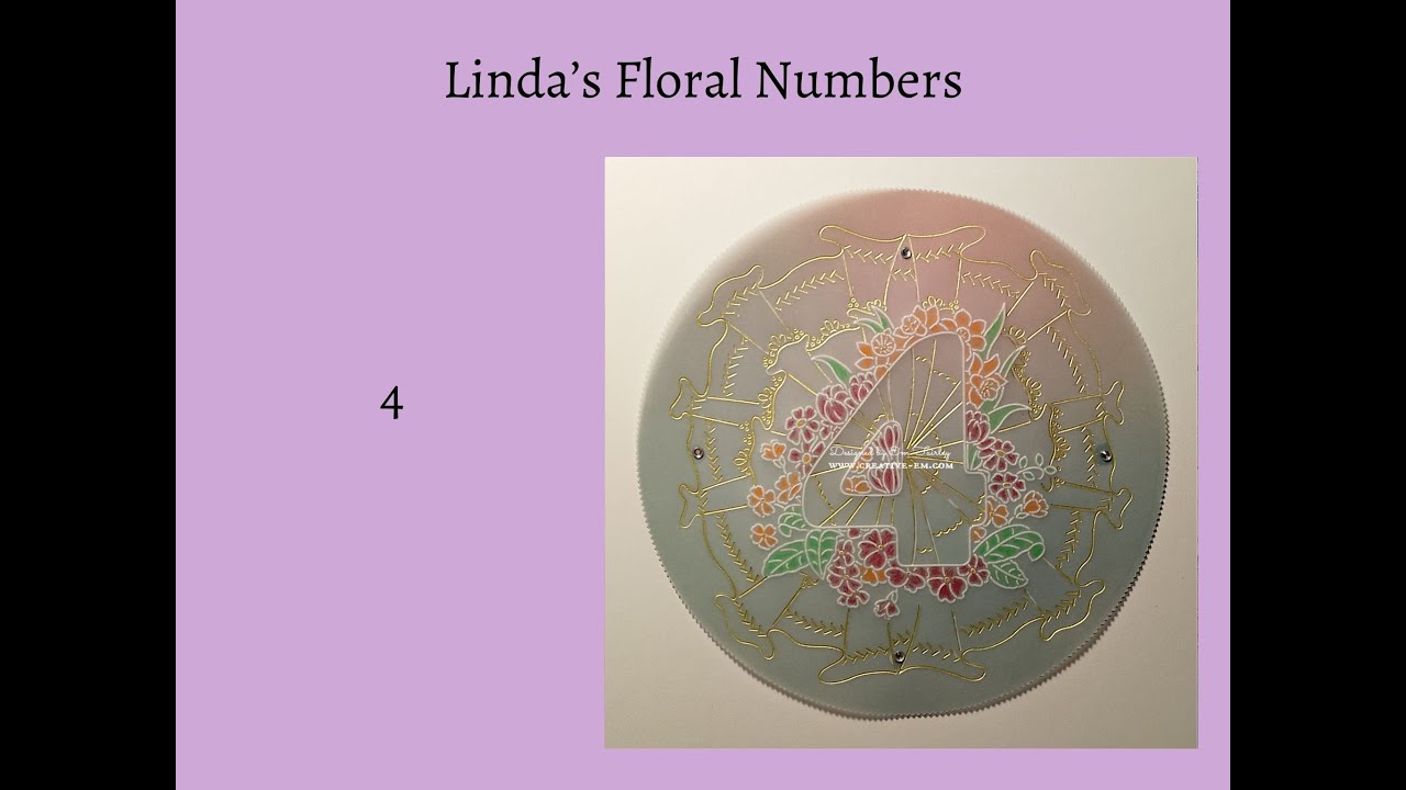Linda's Floral Numbers - 4