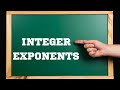 Integer Exponents