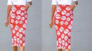 How to Draft a Basic Skirt Pattern using the Hip allocation method// Dartless skirt Tutorial
