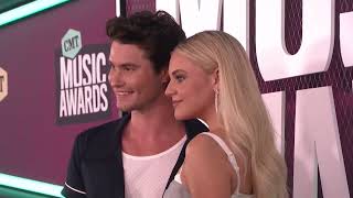 Kelsea Ballerini and Chase Stokes 2023 CMT Music Awards Red Carpet