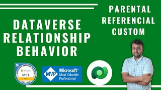 Dataverse  Relationship behaviors  Parental, Referential & Custom