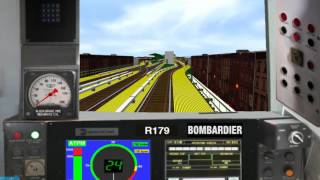 OpenBve R179 F Via the D Line