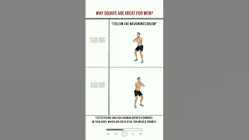 Why squats are great for men? #squat #workout