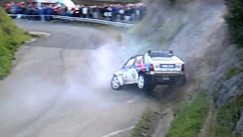 Rallysprint Hoznayo 2013.Accidente de Cesar Quirce.