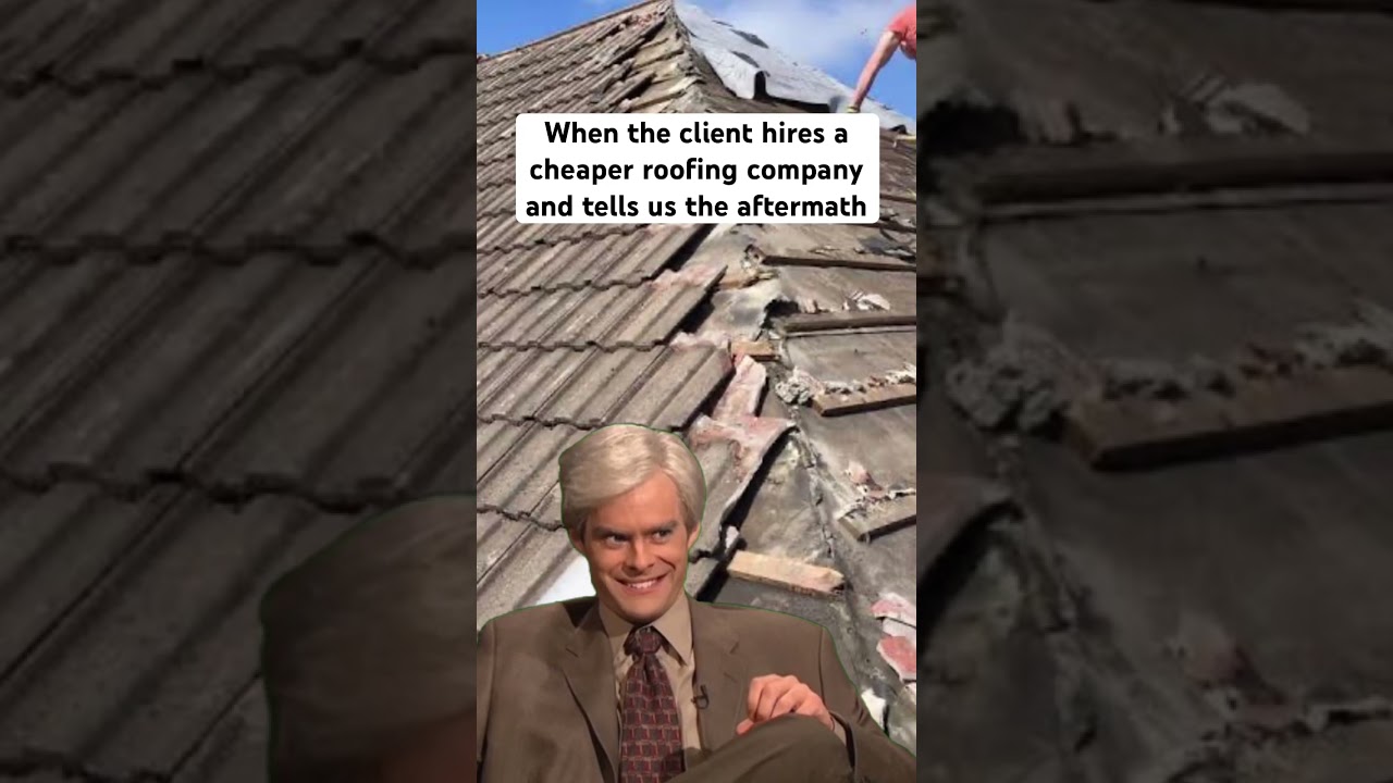 Cheap Roofers Doing The Most 😅 