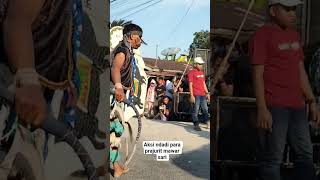 aksi ndadi para prajurit mawar sari #jaranan #kudalumping #ndadi #barongan