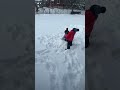 Playing in Snow fun fun #welland