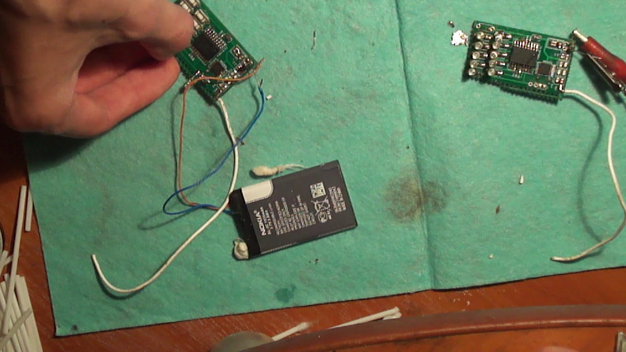 10 командное радиоуправление на MRF49XA - YouTube