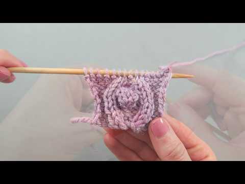 How to knit a diamond and bobble panel