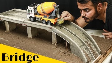 Concrete Bridge Model || Miniature Construction || Creative Channel