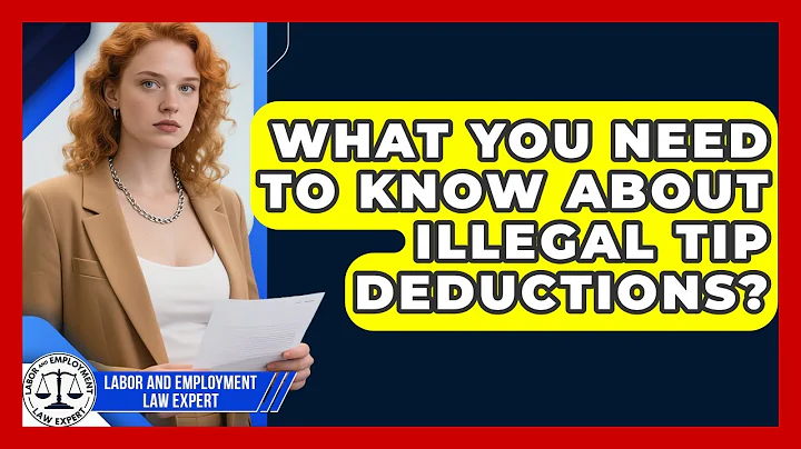 What You Need To Know About Illegal Tip Deductions? - Labor and Employment Law Expert